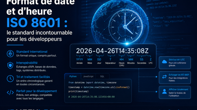 Format de date et d’heure ISO 8601 : le standard incontournable pour les développeurs
